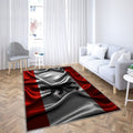 Drapeau de Berlin drapeaux ondulés en soie Tapis Sol - Tapis De Salon, drapeaux en tissu de Berlin Berlin Tapis Art, Tapis pour la décoration de la maison