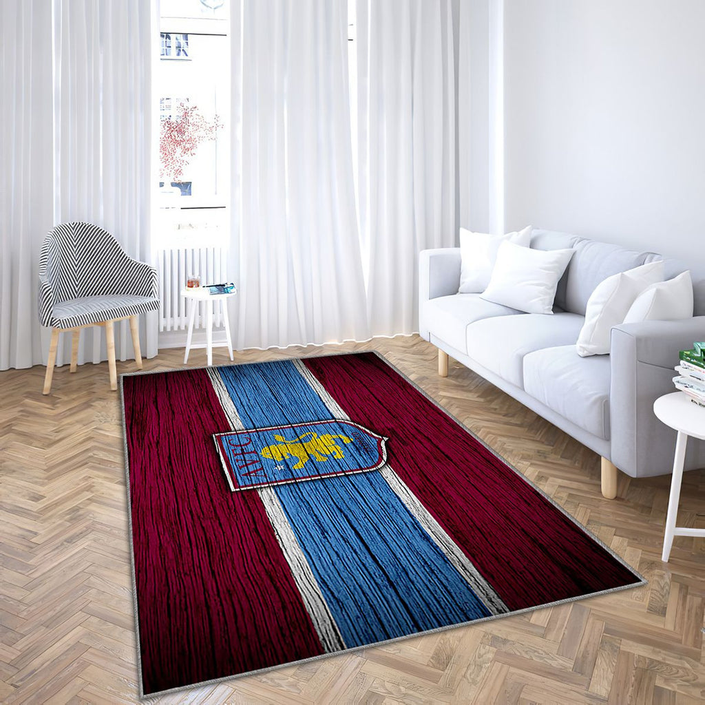 Championnat Aston Villa Fc Efl Tapis Sol - Tapis De Salon, Club de Football Angleterre Aston Villafc Aston Villa Tapis Art, Tapis pour la décoration de la maison