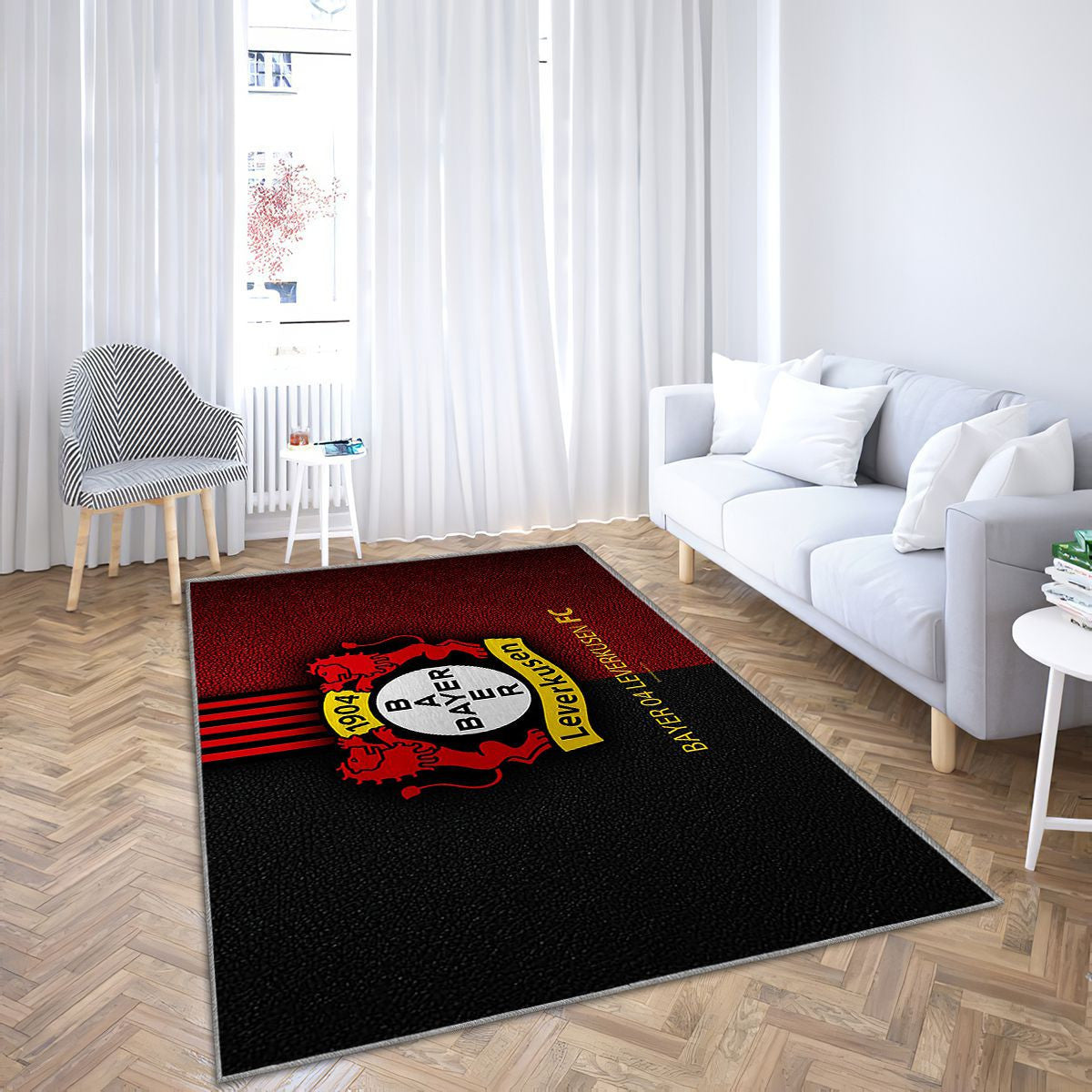 Bayer 04 Leverkusen Fc Club de football allemand Tapis Sol - Tapis De Salon, Championnats d'Allemagne d'Allemagne Tapis Art, Tapis pour la décoration de la maison