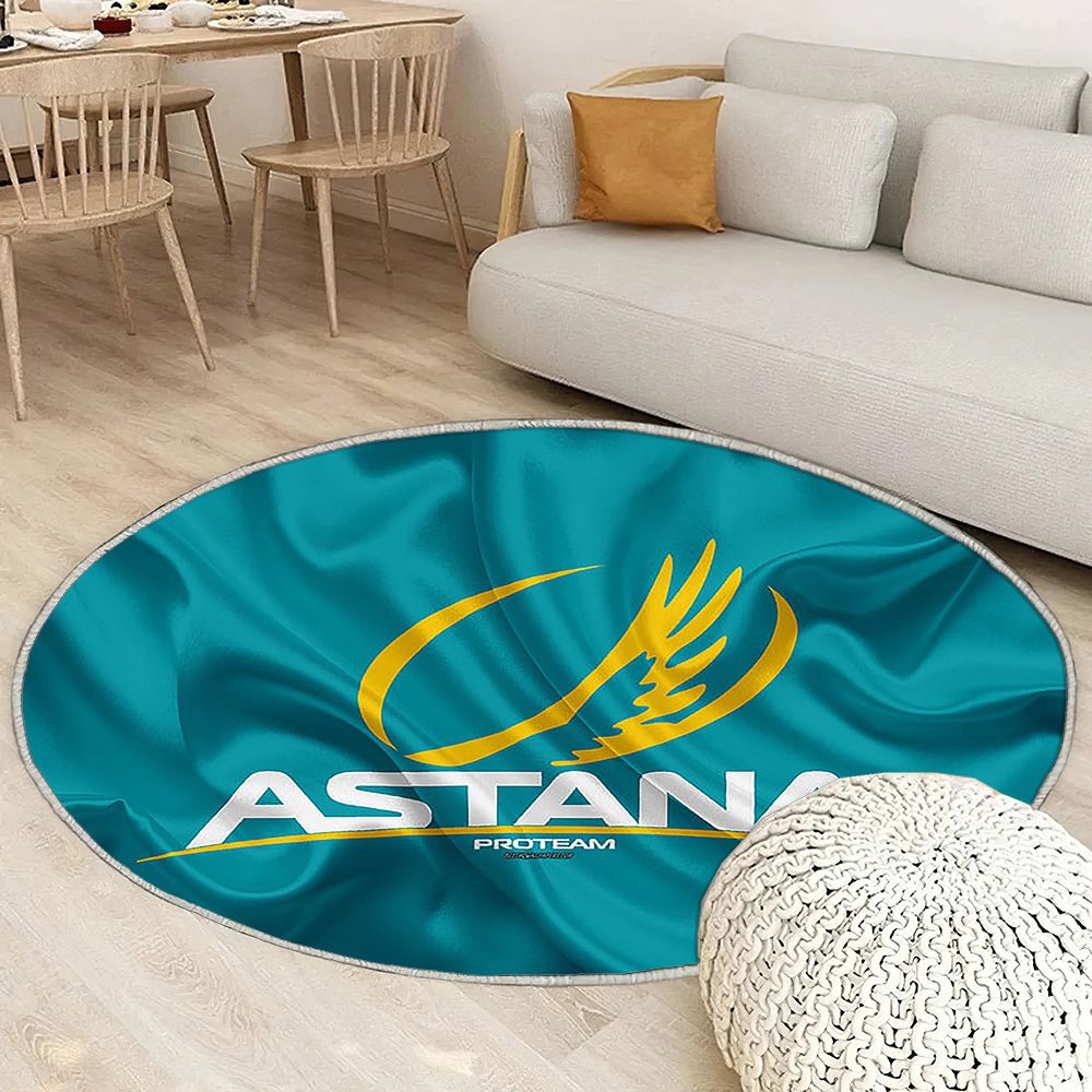 Logo de l'équipe Astana Pro Tapis Sol - Tapis De Salon, équipe de cyclisme sur route du Kazakhstan Tapis Art, Tapis pour la décoration de la maison