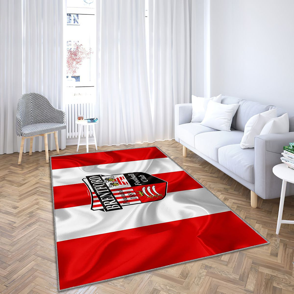 Brentford Fc Brentford Angleterre Tapis Sol - Tapis De Salon, Championnat de la Ligue des clubs de football anglais Tapis Art, Tapis pour la décoration de la maison