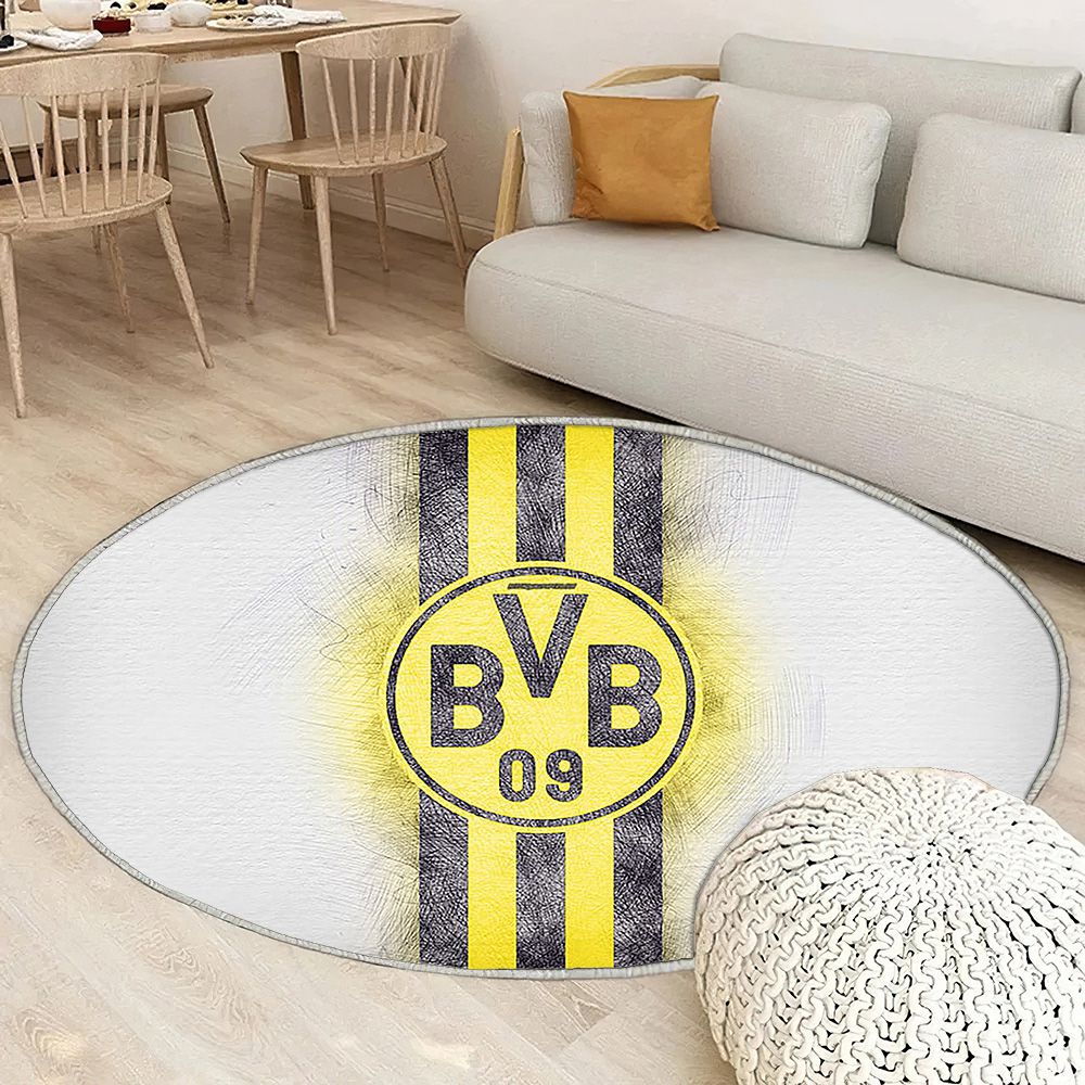 Borussia Dortmund Tapis Sol - Tapis De Salon, Oeuvre De Bundesliga Bvb Tapis Art, Tapis pour la décoration de la maison