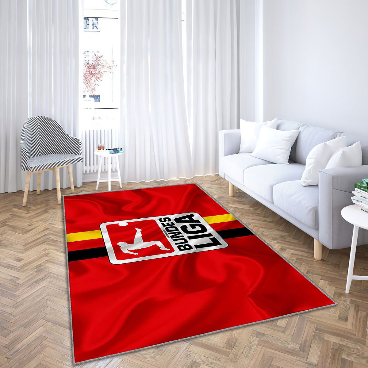 Logo de la Bundesliga Tapis Sol - Tapis De Salon, Ligue allemande de football Tapis Art, Tapis pour la décoration de la maison