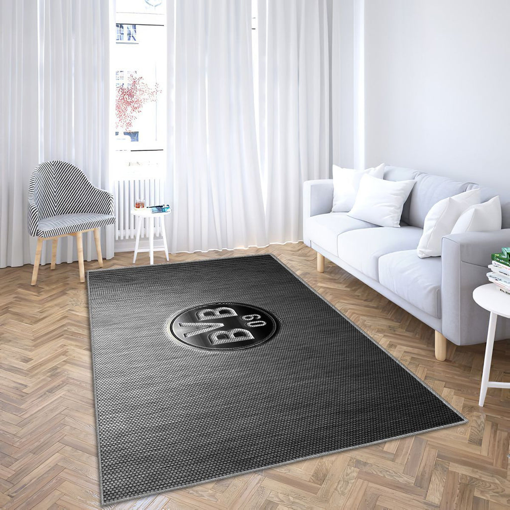 Borussia Dortmund Tapis Sol - Tapis De Salon, Bvb Steel Tapis Art, Tapis pour la décoration de la maison