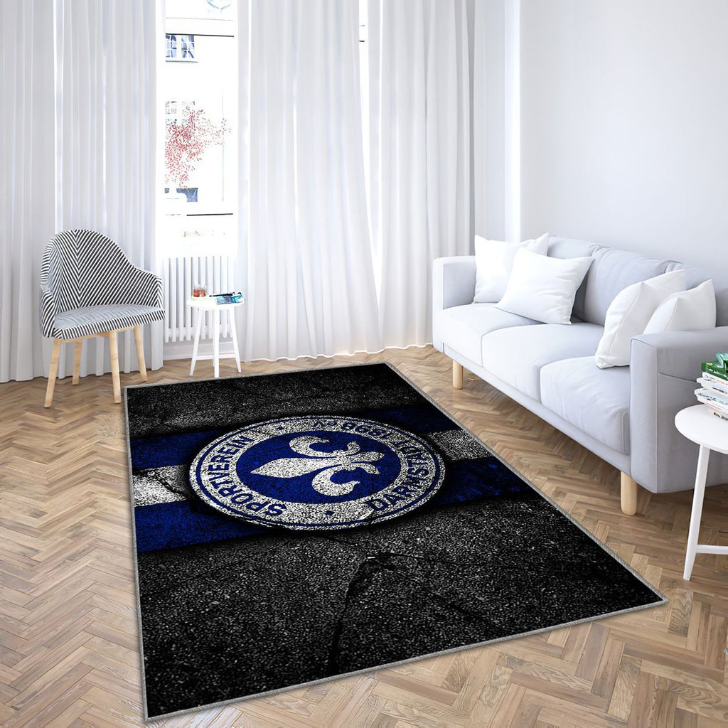 Darmstadt Fc Grunge Tapis Sol - Tapis De Salon, Bundesliga 2Équipe allemande de football Tapis Art, Tapis pour la décoration de la maison