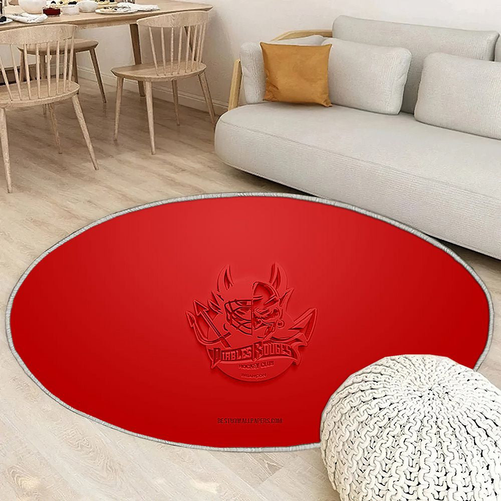 Diables Rouges de Briançon Tapis Sol - Tapis De Salon, équipe de France de hockey sur glace Tapis Art, Tapis pour la décoration de la maison