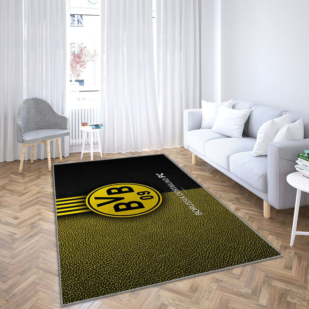 Borussia Dortmund Fc Club de football allemand Bvb Tapis Sol - Tapis De Salon, Allemagne Championnats d'Allemagne Tapis Art, Tapis pour la décoration de la maison