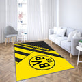 Borussia Dortmund Tapis Sol - Tapis De Salon, Bvbgerman Football Club Tapis Art, Tapis pour la décoration de la maison