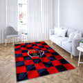 Logo Caen Fc Tapis Sol - Tapis De Salon, Drapeau Bleu Rouge Footballcaen Français Tapis Art, Tapis pour la décoration de la maison