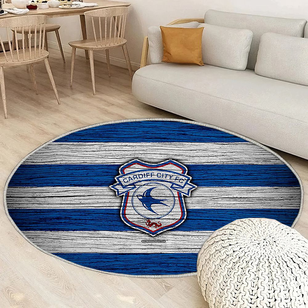 Championnat Efl Cardiff City Fc Tapis Sol - Tapis De Salon, Club de Football Angleterre Cardiff Cityfc Cardiff City Tapis Art, Tapis pour la décoration de la maison