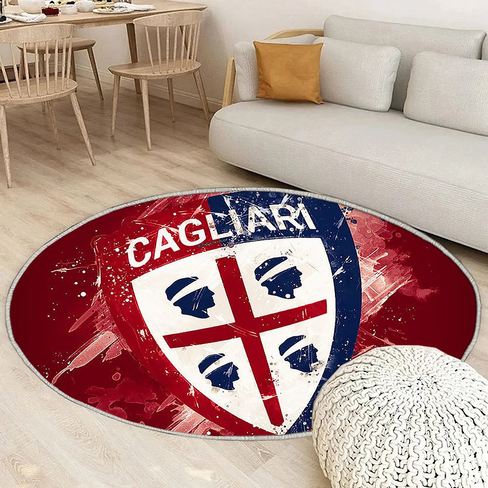 Cagliari Fc Paint Art Tapis Sol - Tapis De Salon, équipe italienne de football Serie A Tapis Art, Tapis pour la décoration de la maison