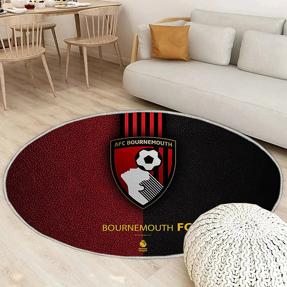 Bournemouth Fc English Football Club Tapis Sol - Tapis De Salon, Premier League Tapis Art, Tapis pour la décoration de la maison