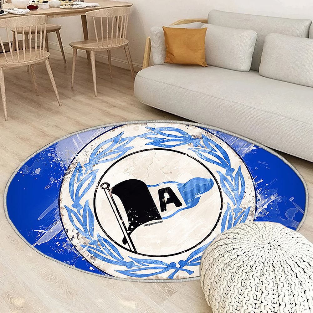 Dsc Arminia Bielefeld Peinture Artgerman Équipe De Football Bundesliga 2 Tapis Sol - Tapis De Salon, Fond Bleu Tapis Art, Tapis pour la décoration de la maison