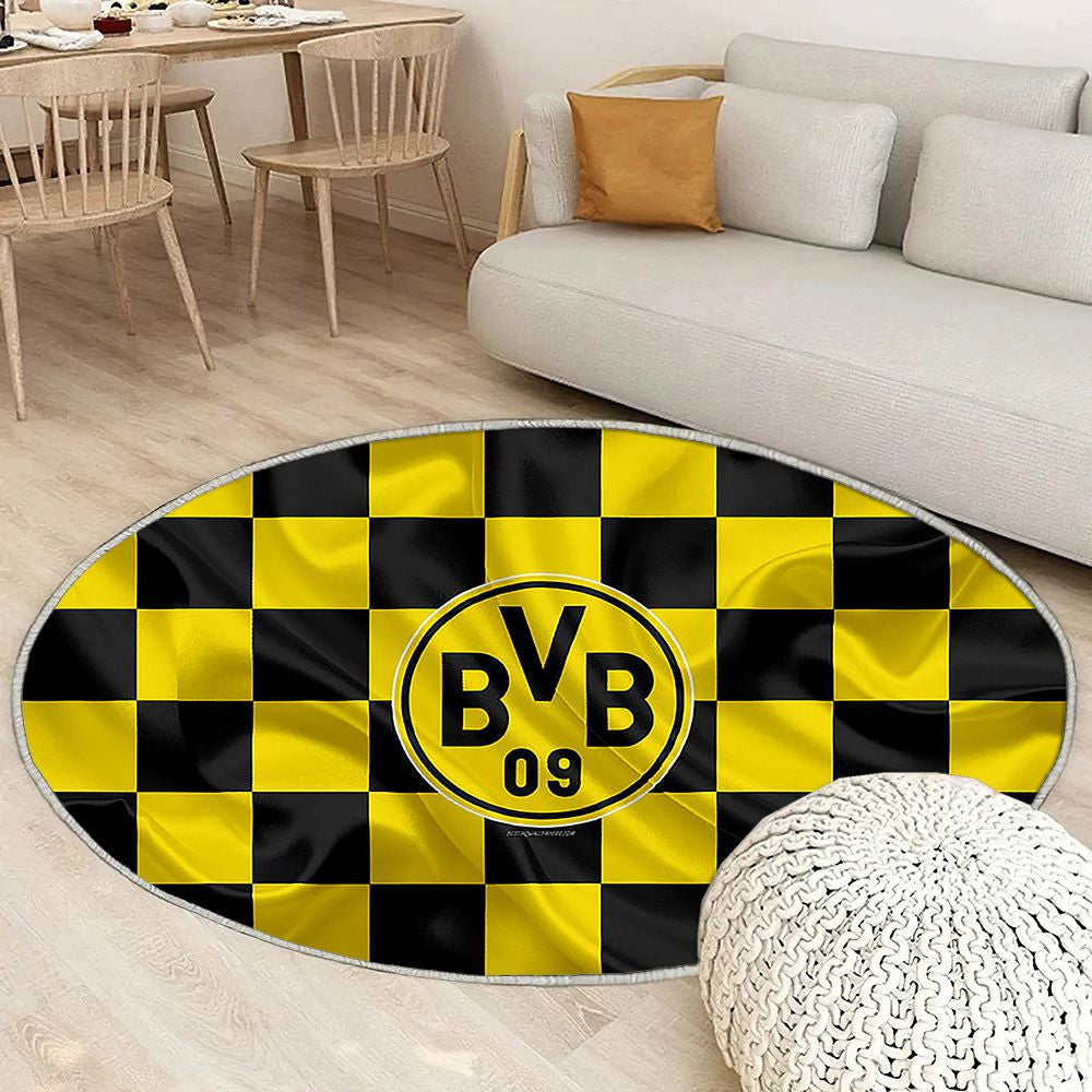 Borussia Dortmundjaune drapeau noir club de football allemand Tapis Sol - Tapis De Salon, Tapis Art, Tapis pour la décoration de la maison