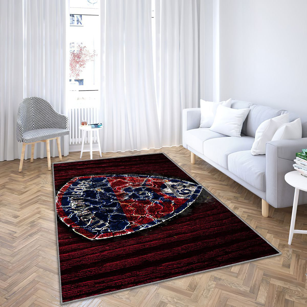 Clermont Foot 63 Tapis Sol - Tapis De Salon, Ligue 2 Française de Football Tapis Art, Tapis pour la décoration de la maison