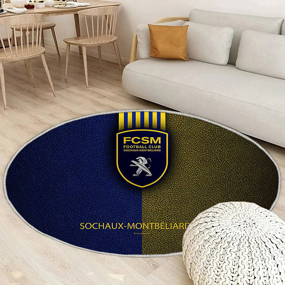Fc Sochaux-Montbéliard Montbéliard Tapis Sol - Tapis De Salon, Deuxième Division Tapis Art, Tapis pour la décoration de la maison