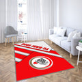 Fc Bari 1908 Tapis Sol - Tapis De Salon, Club de Football Ionitalien Rouge Blanc Tapis Art, Tapis pour la décoration de la maison