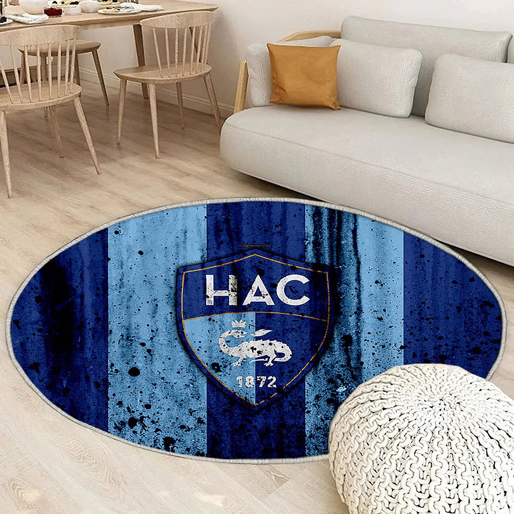 Fc Havre Logofrance Le Havre Ac Tapis Sol - Tapis De Salon, Soccerclub Tapis Art, Tapis pour la décoration de la maison