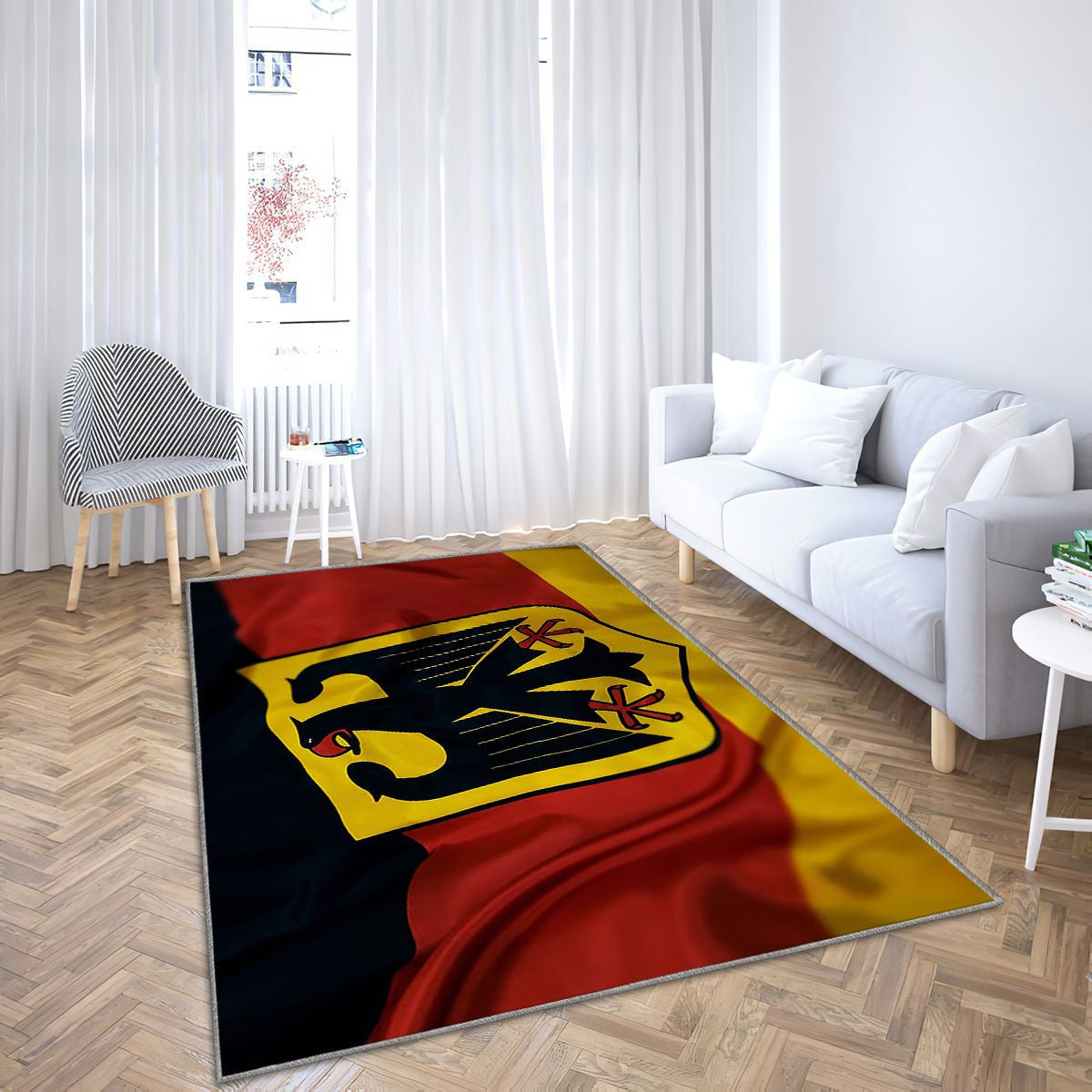 Drapeau de l'Allemagne Tapis Sol - Tapis De Salon, Europe Allemagne Drapeaux du monde Tapis Art, Tapis pour la décoration de la maison