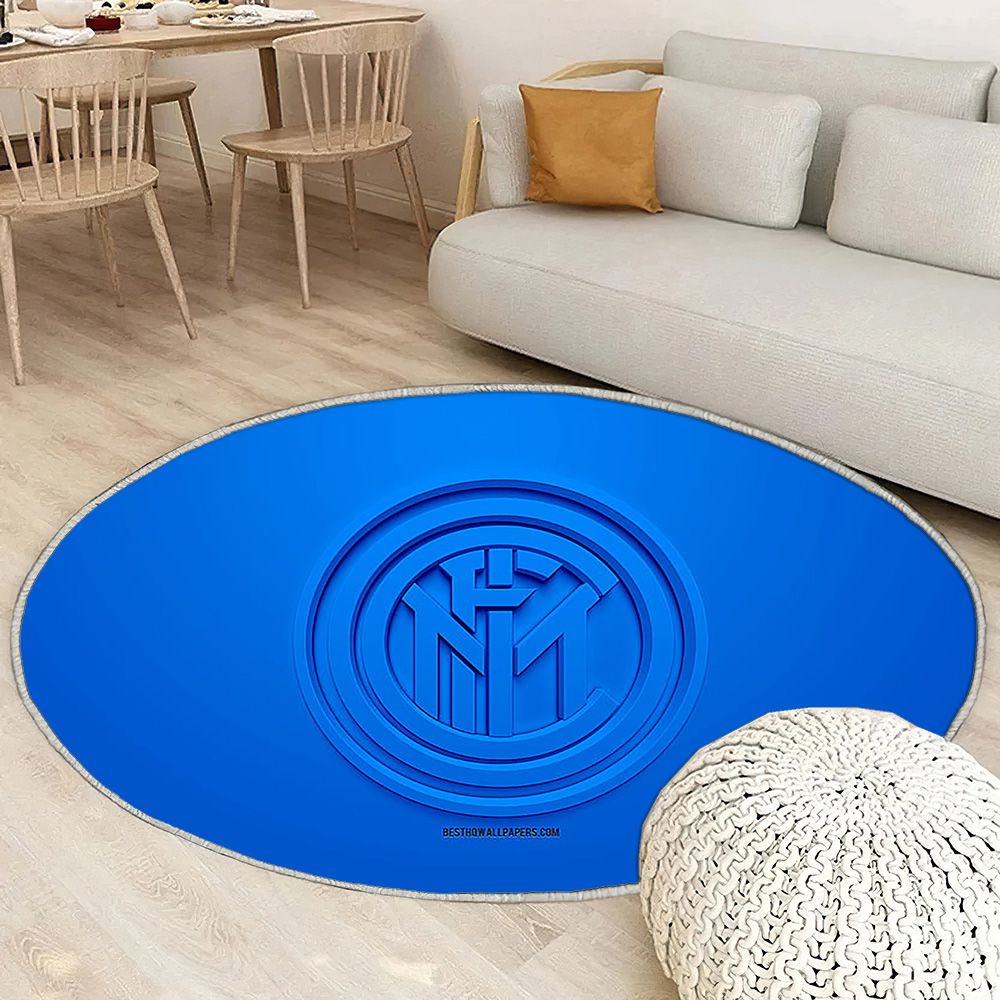 Fc Internazionale3Dblue 3D Tapis Sol - Tapis De Salon, Serie A Milan Tapis Art, Tapis pour la décoration de la maison