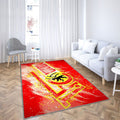Fc Union Berlin Paint Artgerman Football Team Bundesliga 2 Tapis Sol - Tapis De Salon, fond rouge Tapis Art, Tapis pour la décoration de la maison