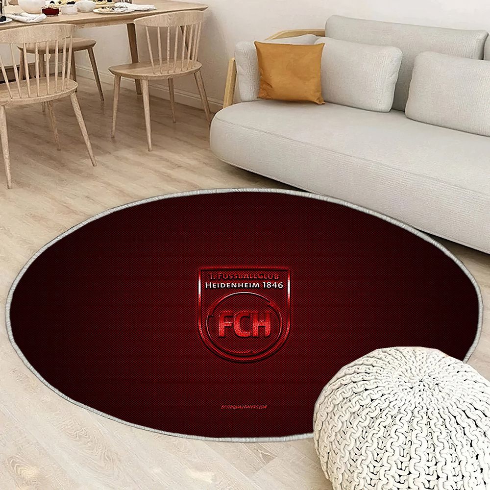 Fc Heidenheim Tapis Sol - Tapis De Salon, Bundesliga 2 Redred Fibre De Carbone Tapis Art, Tapis pour la décoration de la maison