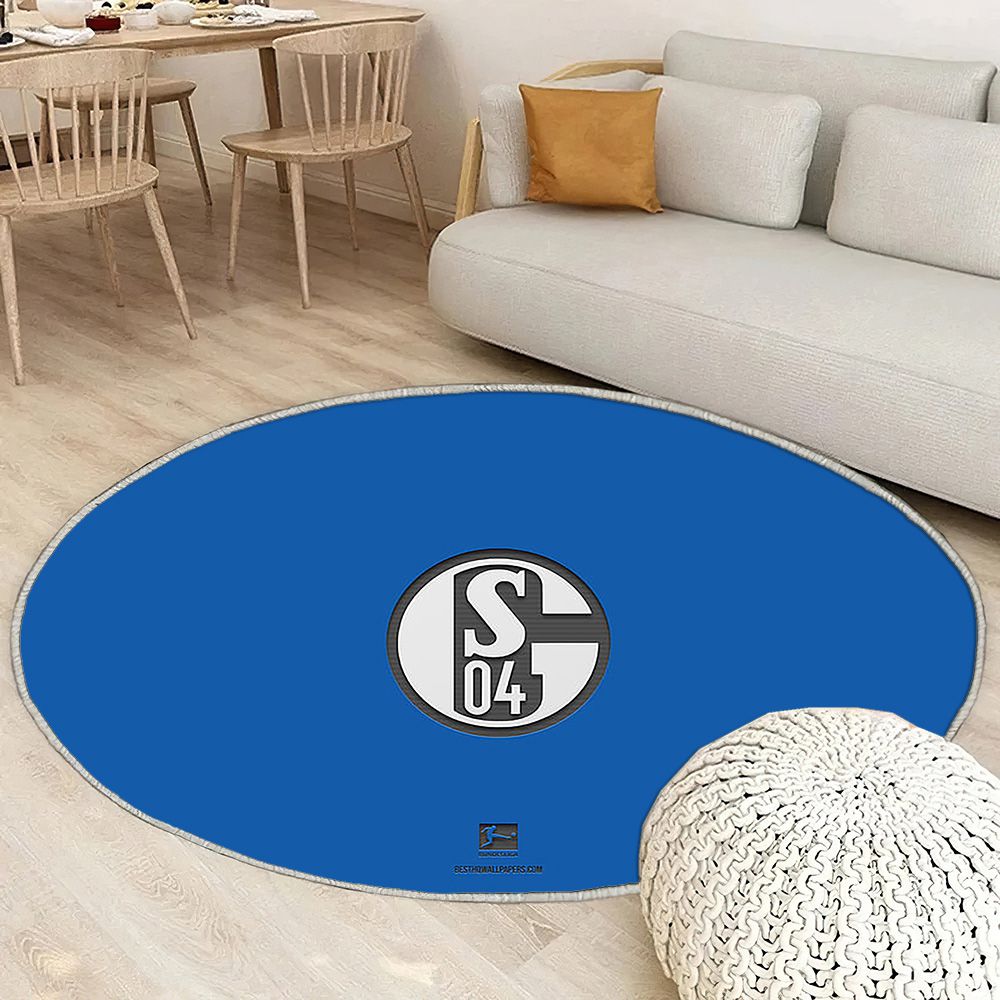 Fc Schalke 04 Tapis Sol - Tapis De Salon, équipe allemande de football Fc Schalke 04Bundesliga Tapis Art, Tapis pour la décoration de la maison