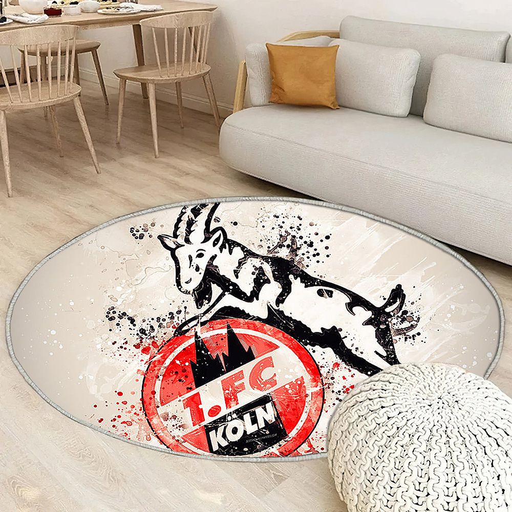 Fc Koln Paint Artgerman Football Team Bundesliga 2 Tapis Sol - Tapis De Salon, fond blanc Tapis Art, Tapis pour la décoration de la maison