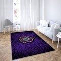 Erzgebirge Aue Fc Tapis Sol - Tapis De Salon, Mur De Briques Violettes Bundesliga 2 Club De Football Allemand Tapis Art, Tapis pour la décoration de la maison