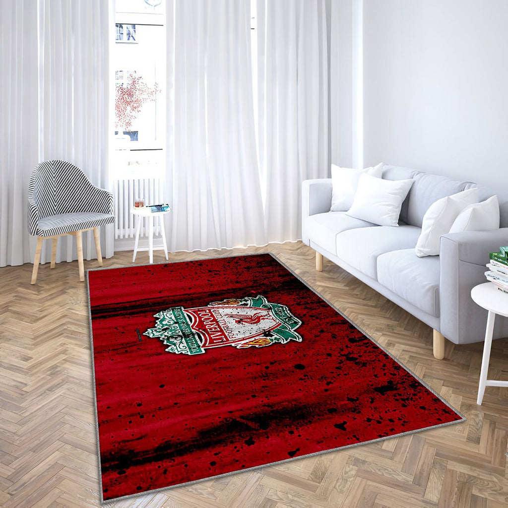 Fc Liverpool Premier League Tapis Sol - Tapis De Salon, Club De Football Angleterre Tapis Art, Tapis pour la décoration de la maison