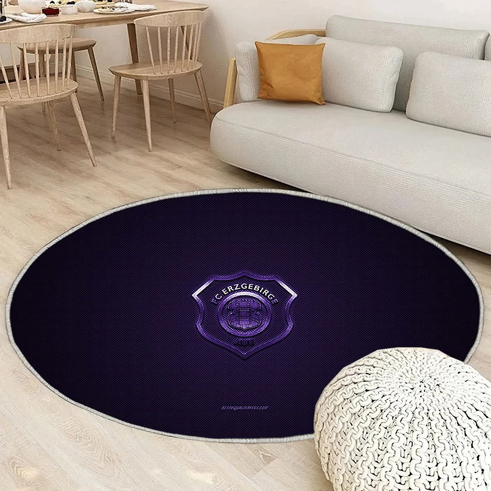 Fc Erzgebirge Aue Tapis Sol - Tapis De Salon, Bundesliga 2 Purplepurple Fibre De Carbone Tapis Art, Tapis pour la décoration de la maison