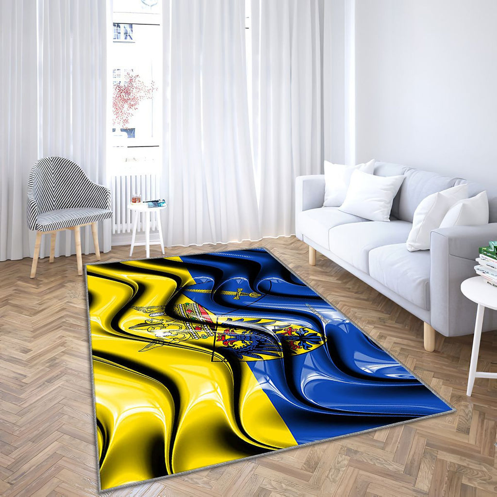 Villes drapeau d'Essen d'Allemagne Tapis Sol - Tapis De Salon, Essen Villes allemandes d'Essen Tapis Art, Tapis pour la décoration de la maison