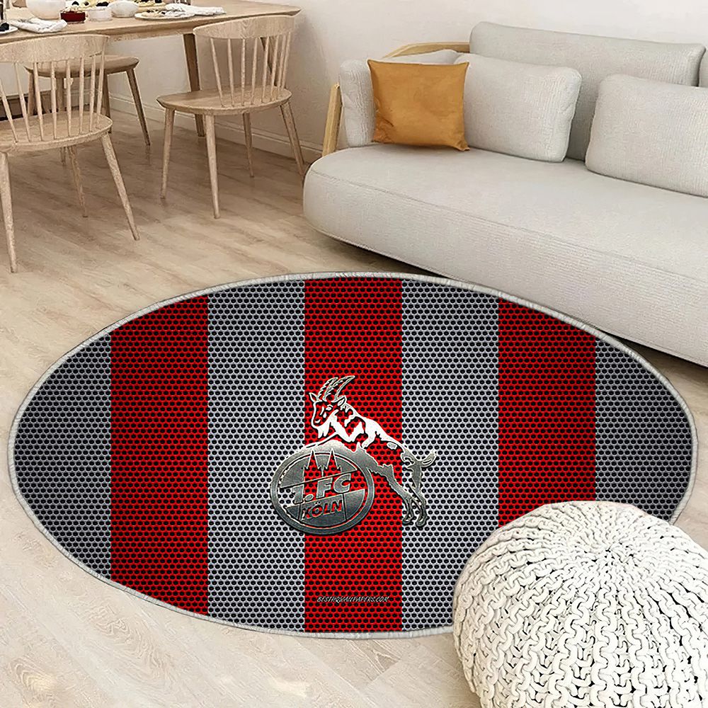 Logo Fc Cologne Club De Football Anglais Fc Koln Bundesliga Cologne Allemagne Tapis Sol - Tapis De Salon, Tapis Art, Tapis pour la décoration de la maison