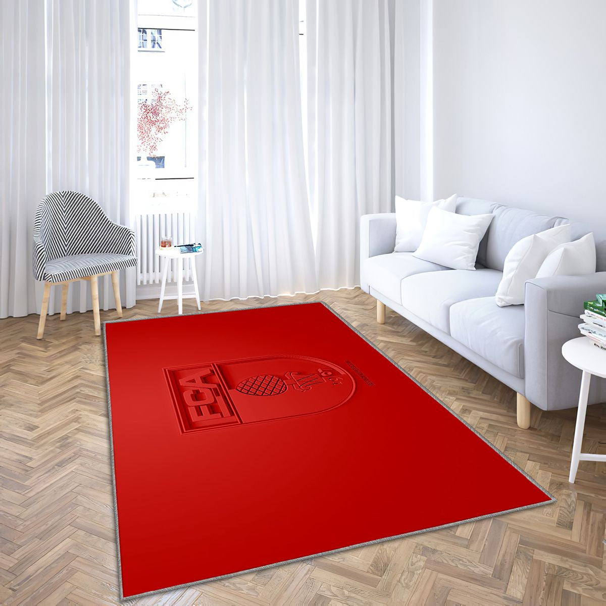 Fc Augsbourg Tapis Sol - Tapis De Salon, Club De Football Allemand Tapis Art, Tapis pour la décoration de la maison