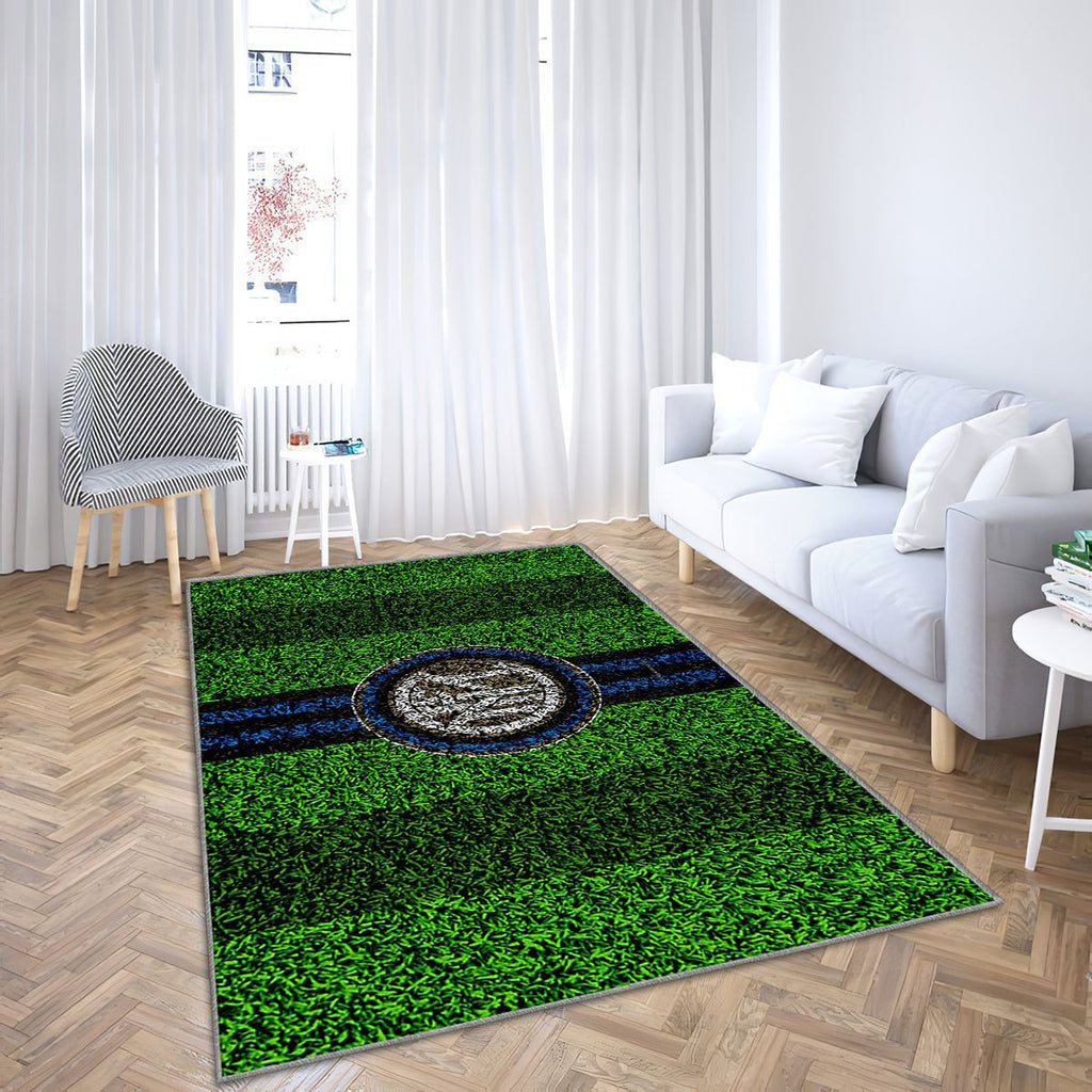Logo Fc Internazionale Tapis Sol - Tapis De Salon, Club De Football Italien Blue Blackinter Tapis Art, Tapis pour la décoration de la maison