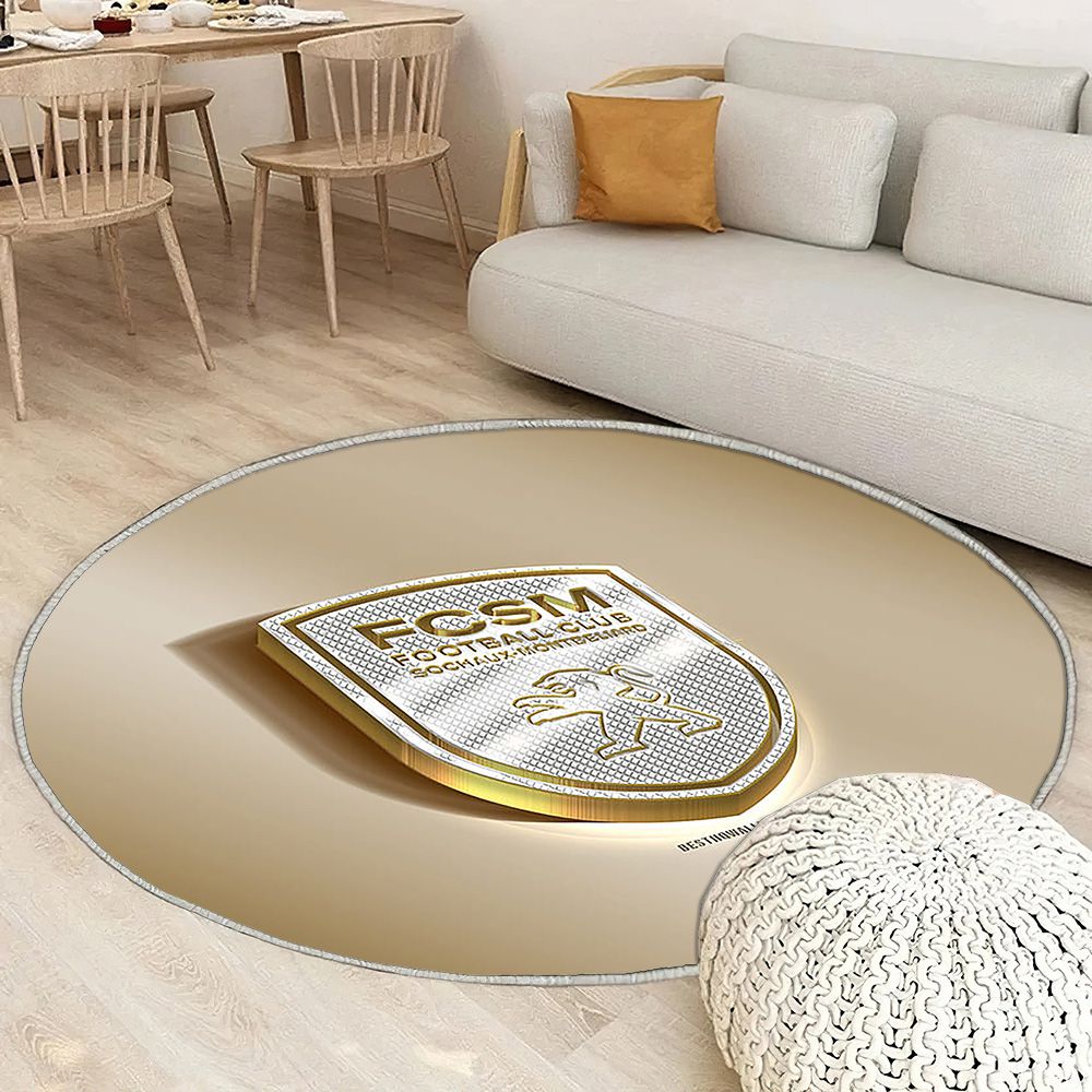 Fc Sochaux Tapis Sol - Tapis De Salon, Golden Silvermontbeliard France Tapis Art, Tapis pour la décoration de la maison