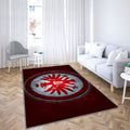 Eintracht Francfort Tapis Sol - Tapis De Salon, Pierre Rouge Eintracht Frankfurtgrunge Art Tapis Art, Tapis pour la décoration de la maison
