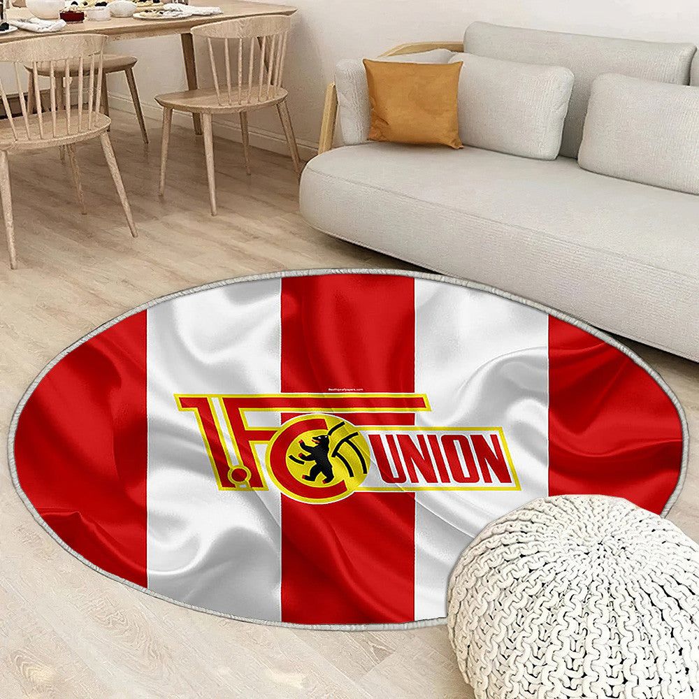 Fc Union Berlin Rouge Blanc Soie Drapeau 2 Bundesliga Tapis Sol - Tapis De Salon, Berlin Allemagne Tapis Art, Tapis pour la décoration de la maison