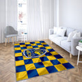 Logo Fc Sochaux Tapis Sol - Tapis De Salon, Drapeau Jaune Bleu Football Françaismontbeliard Tapis Art, Tapis pour la décoration de la maison