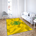 Fc Nantes Tapis Sol - Tapis De Salon, Nantes Soie Jaune Tapis Art, Tapis pour la décoration de la maison