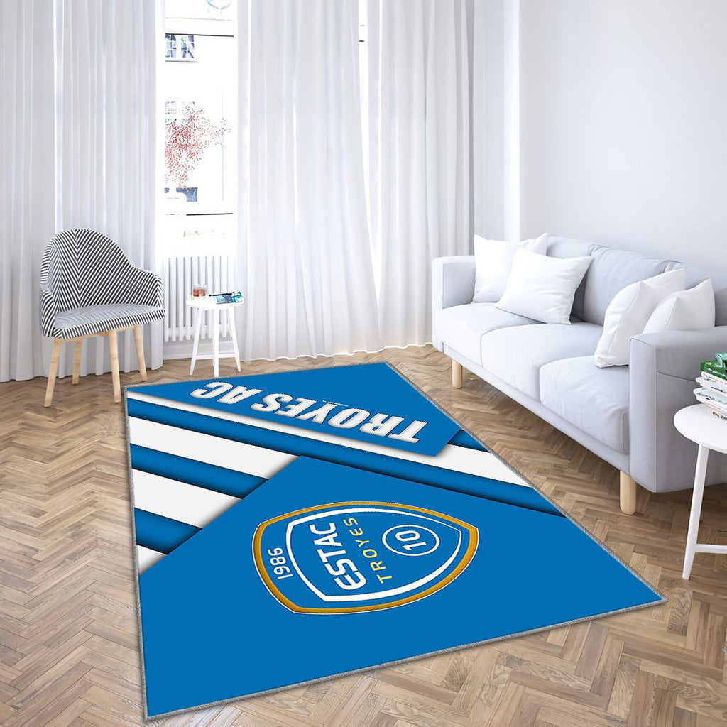 Es Troyes Ac Tapis Sol - Tapis De Salon, TroyesFootball français Tapis Art, Tapis pour la décoration de la maison