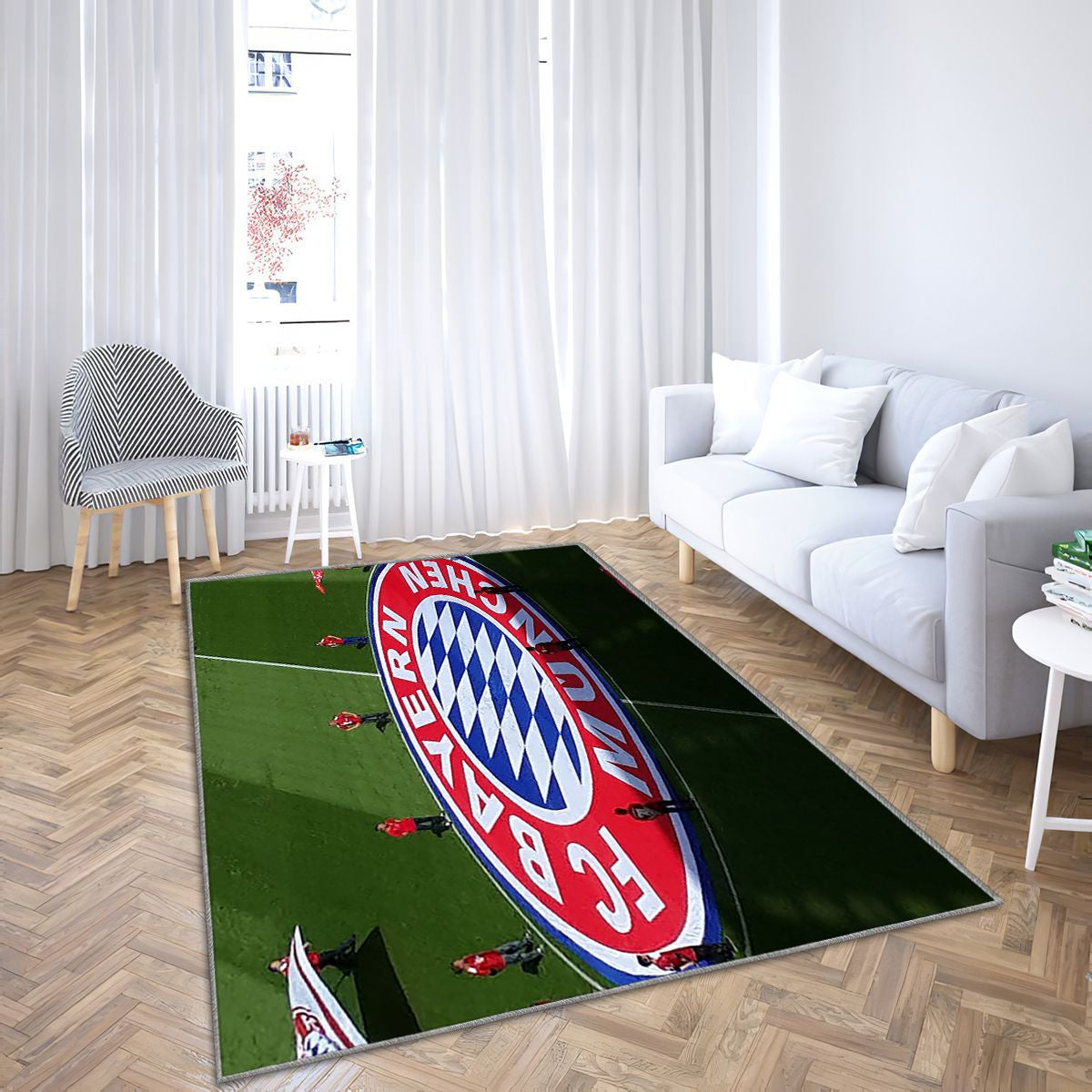 Fc Bayern Munchen Tapis Sol - Tapis De Salon, Fc Bayern Fcb Allemagne Tapis Art, Tapis pour la décoration de la maison