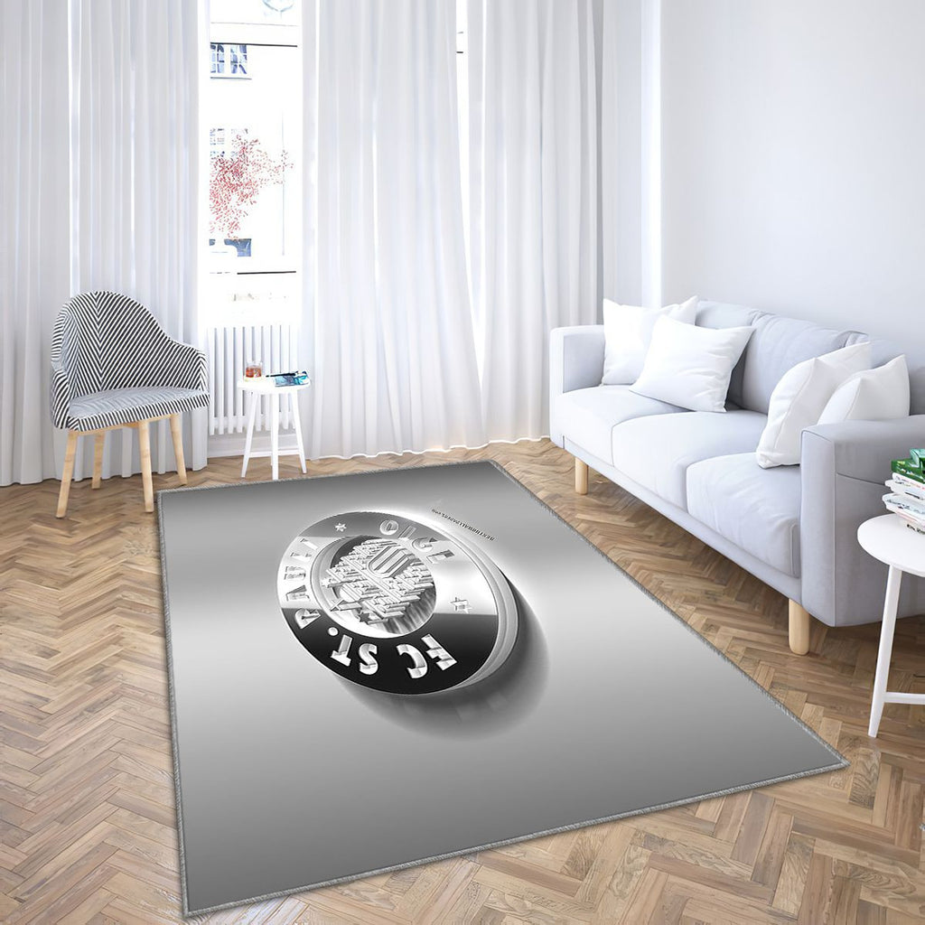 Fc St Pauli Tapis Sol - Tapis De Salon, Club de football allemand 3Dhamburgbundesliga 2 Tapis Art, Tapis pour la décoration de la maison