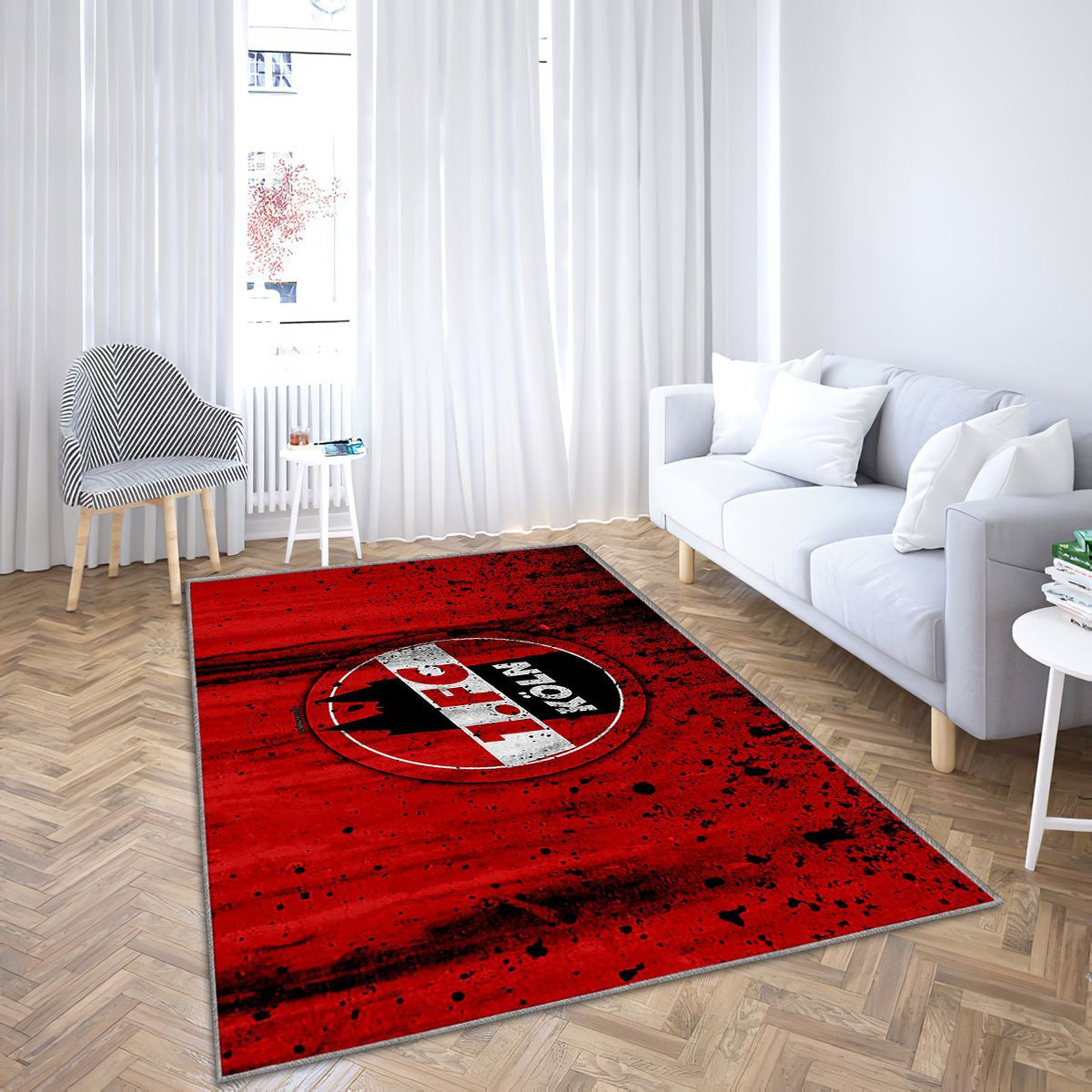 Logo Fc CologneAllemagne Fc Cologne Tapis Sol - Tapis De Salon, Club De Football Tapis Art, Tapis pour la décoration de la maison