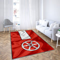 Drapeau de la ville allemande d'Erfurt Tapis Sol - Tapis De Salon, symboles d'Erfurt Tapis Art, Tapis pour la décoration de la maison