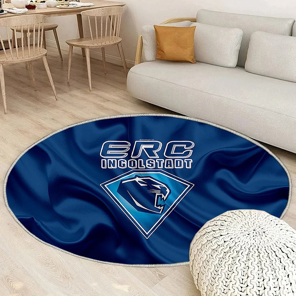 Erc Ingolstadt Club de hockey allemand Deutsche Eishockey Liga Tapis Sol - Tapis De Salon, Allemagne Drapeau en soie Tapis Art, Tapis pour la décoration de la maison