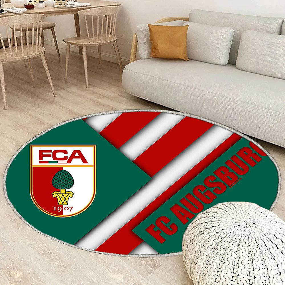 Fc Augsbourg Tapis Sol - Tapis De Salon, Club de football allemand Augsburgbundesliga Tapis Art, Tapis pour la décoration de la maison