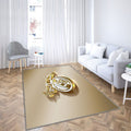 Fc Cologne Tapis Sol - Tapis De Salon, Golden Silvercologne Allemagne Tapis Art, Tapis pour la décoration de la maison