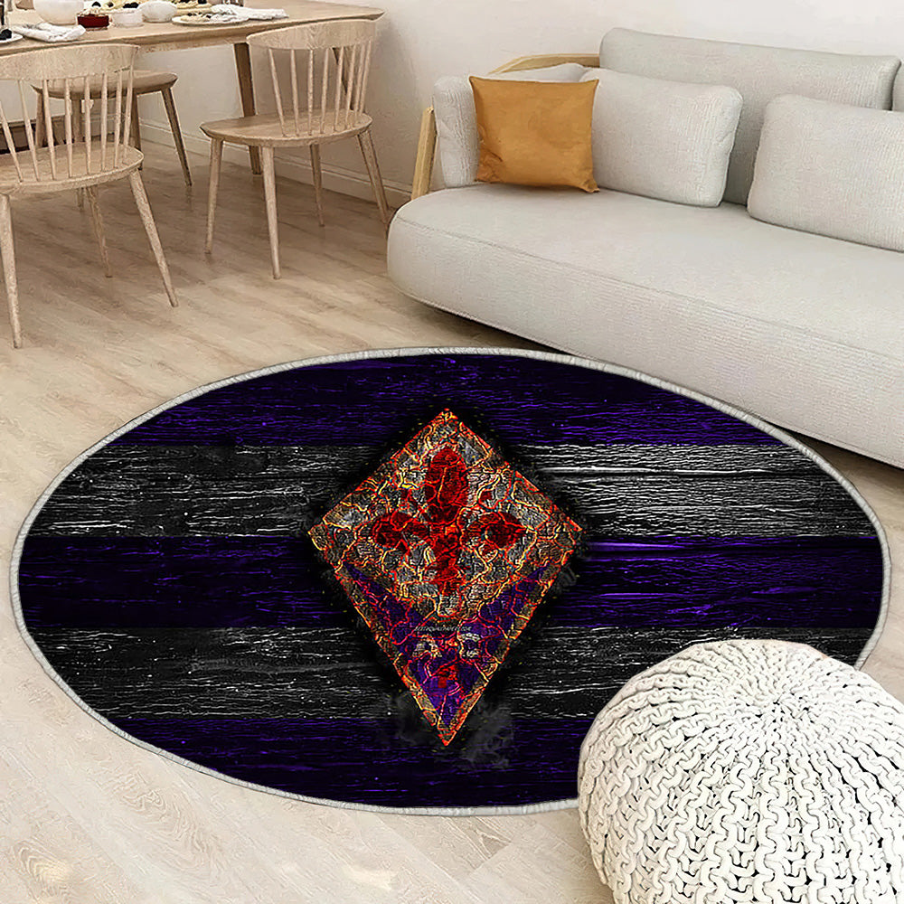 Fiorentina Fc Fire Logo Tapis Sol - Tapis De Salon, Football Grunge Club De Football Italien Tapis Art, Tapis pour la décoration de la maison
