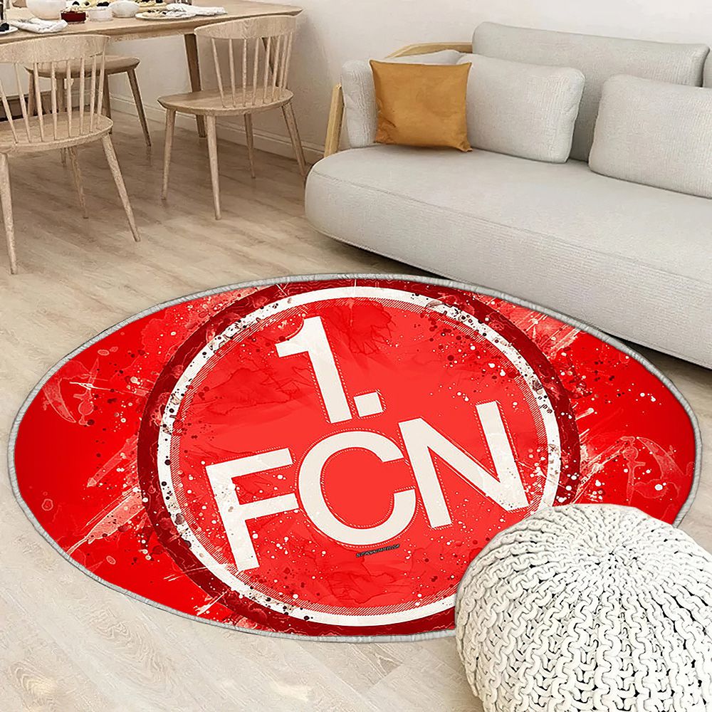 Fc Nuremberg Paint Artgerman Football Team Bundesliga 2 Tapis Sol - Tapis De Salon, fond rouge Tapis Art, Tapis pour la décoration de la maison